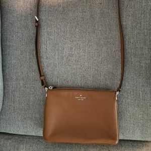 Kate Spade New York Triple Gusset Crossbody! Gingerbread Color!